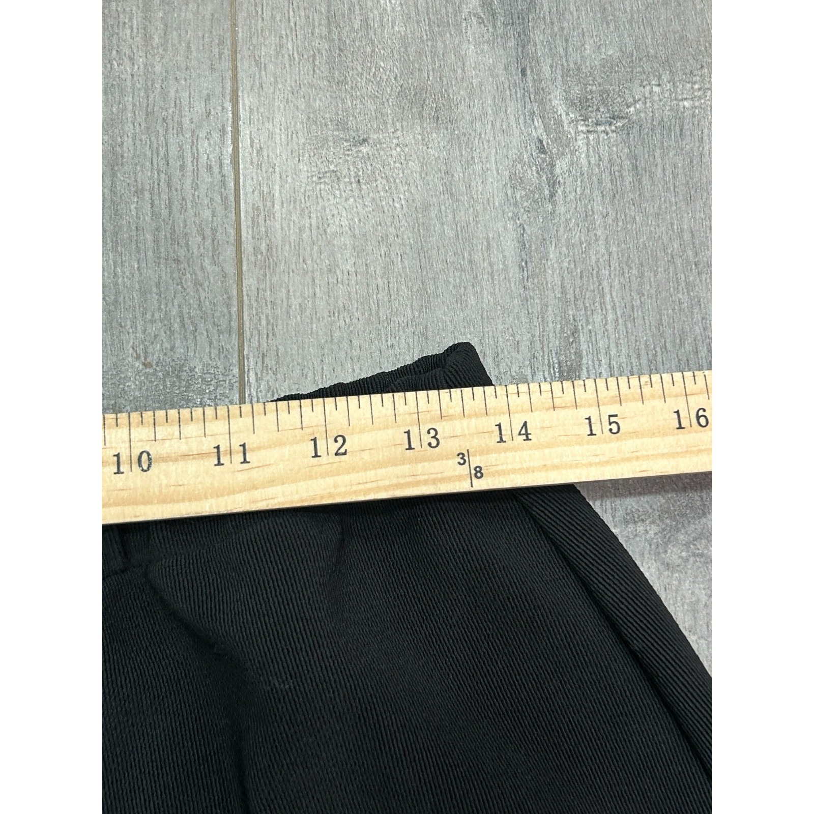 Nwt La Femme Apero Liza Pants Womens 12 Black Rib Knit Wide Leg Palazzo — image 4 of 8
